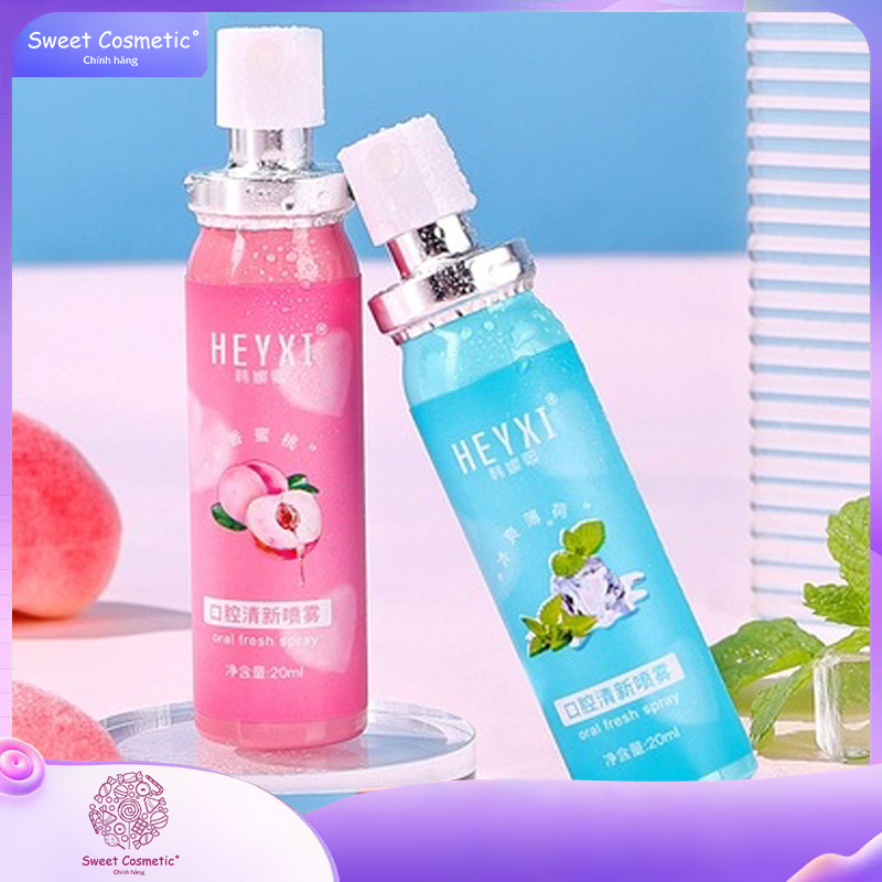 Xịt thơm miệng dạng chai Heyxi 20ML mẫu mới Sweetcosmetic