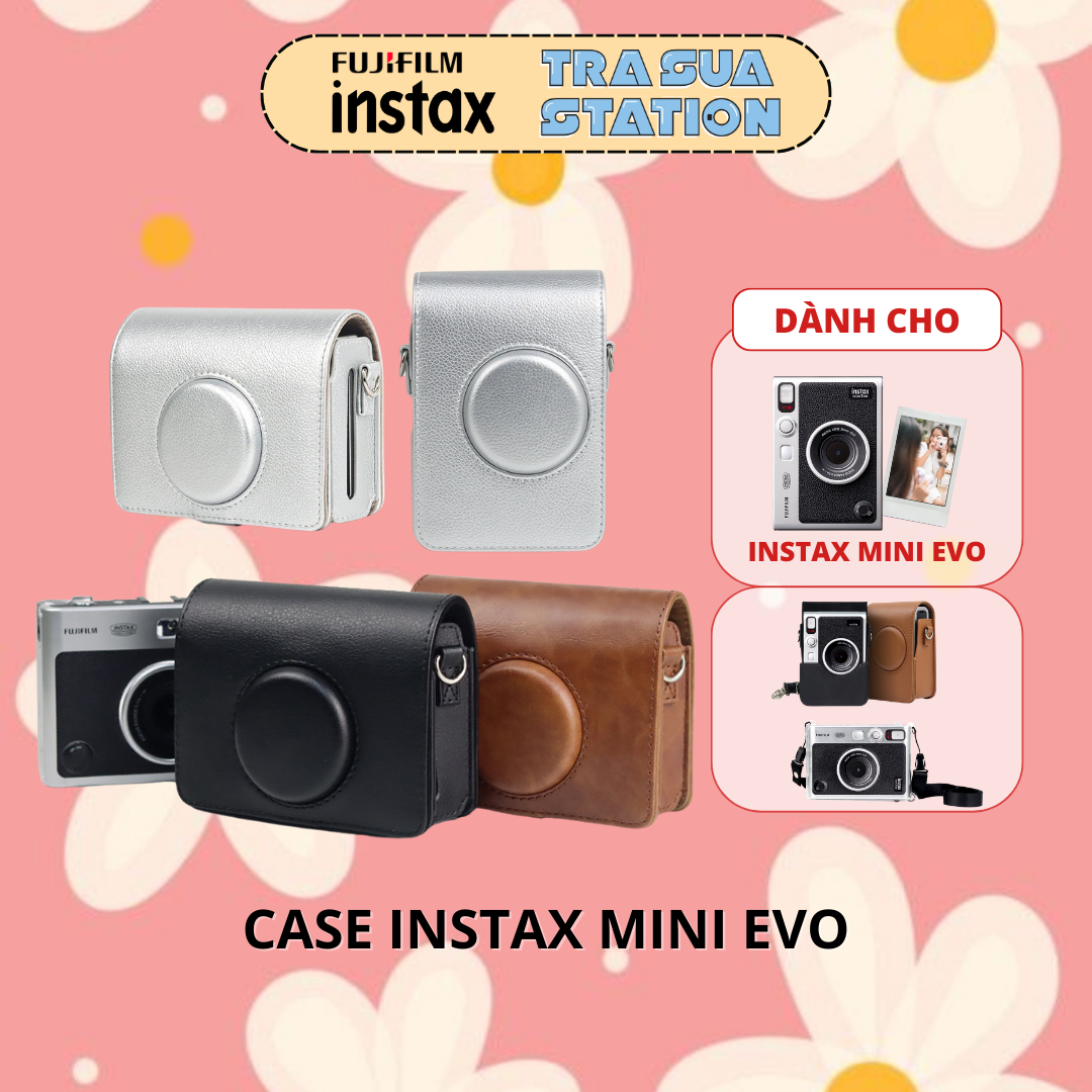 [HN] BAO DA MÁY CHỤP ẢNH LẤY LIỀN INSTAX MINI EVO - CASE DA, CASE TRONG