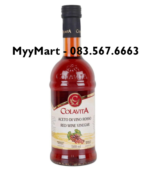 Giấm Vang Đỏ Colavita Nhập khẩu Italia - 500ml