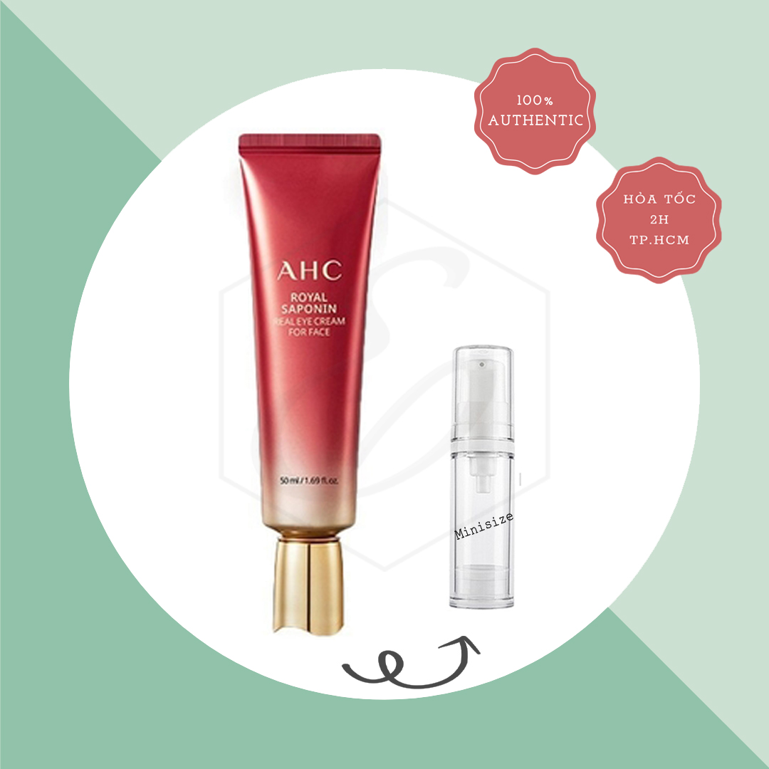 Kem mắt ahc royal saponin real eye cream for face - 50ml