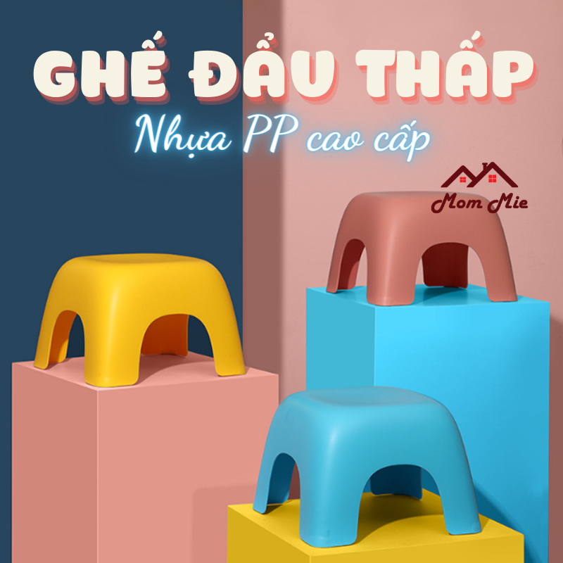 Mới ghế nhựa thấp, ghế đẩu, ghế đôn nhựa - j244