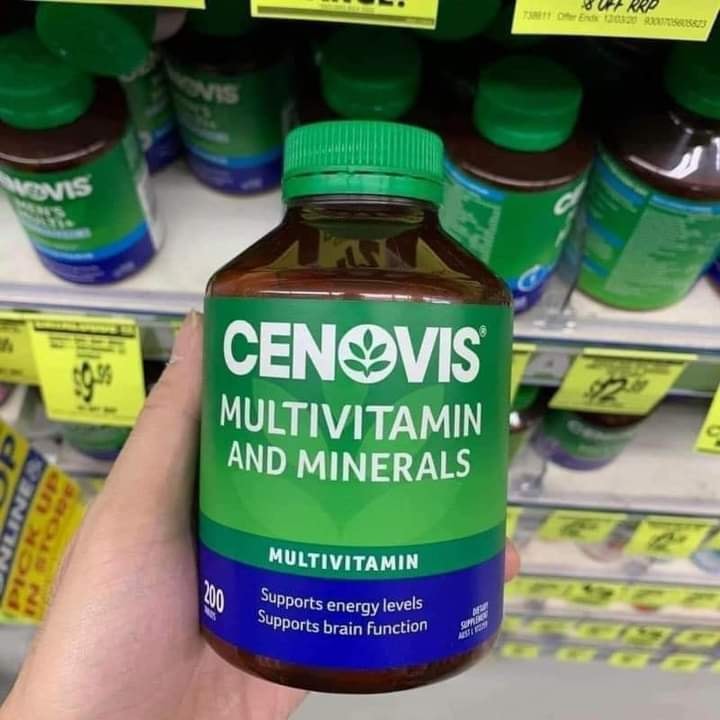 Viên uống Vitamin tổng hợp Cenovis Multivitamin & Minerals 200 viên