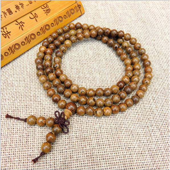 Vòng gỗ Đàn Hương 108 hạt 6 li và 8 li - vòng phong thủy