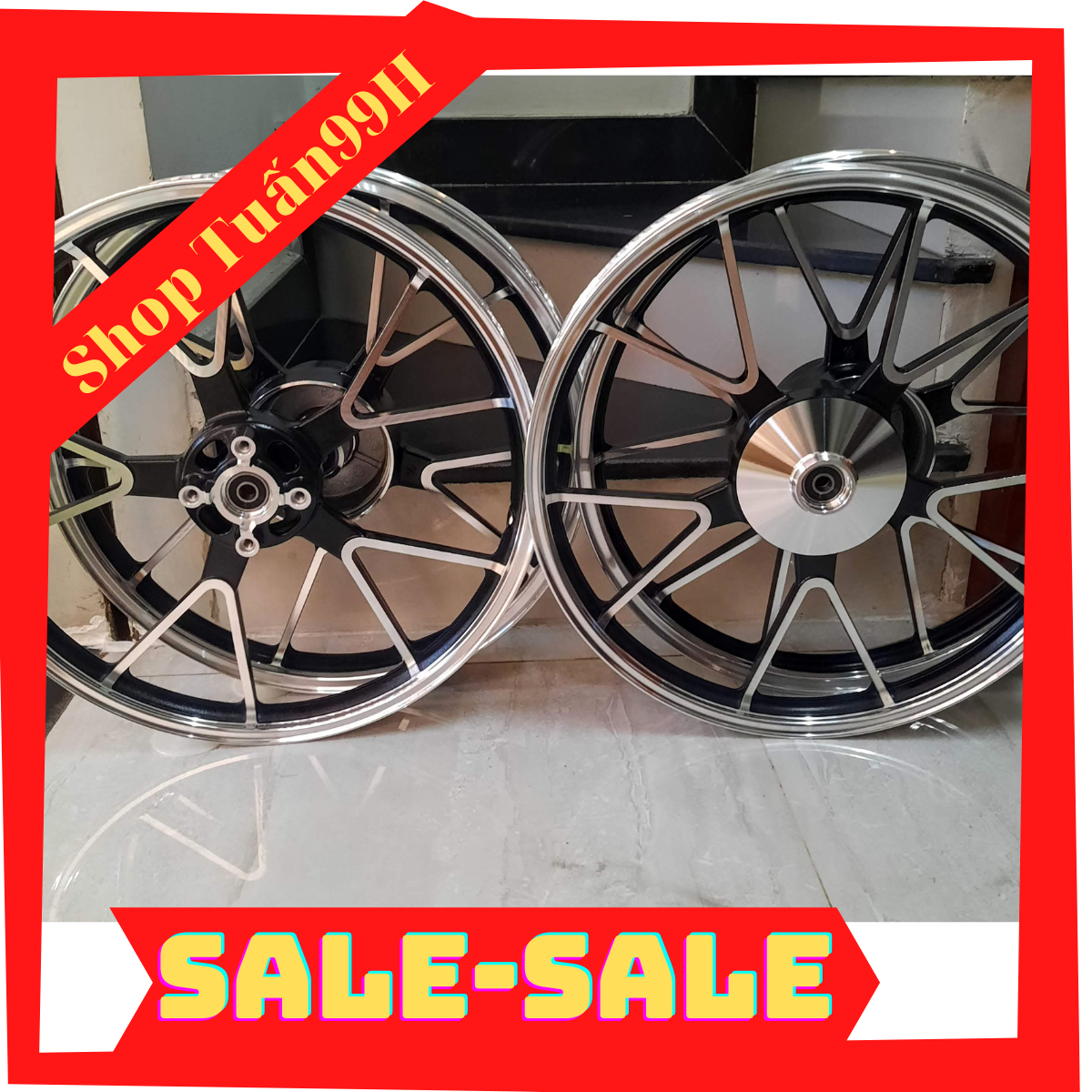 Mâm XMODE kiểu X5 dành cho dòng xe số Honda thắng đùm thắng đĩa