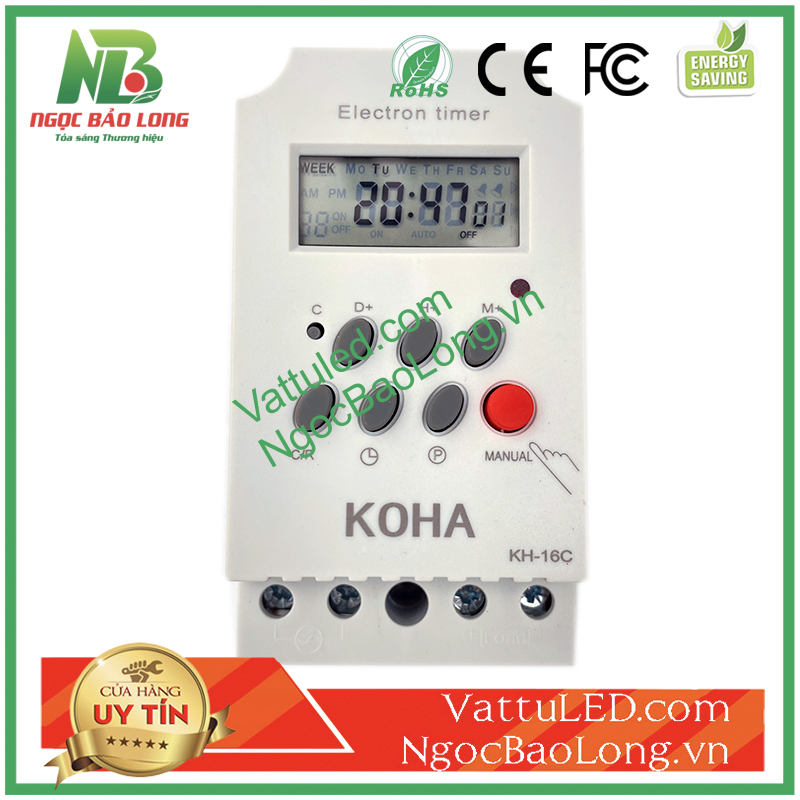 Timer hẹn giờ điện tử tắt bật tự động Timer điện tử koha dùng cho led quảng cáo
