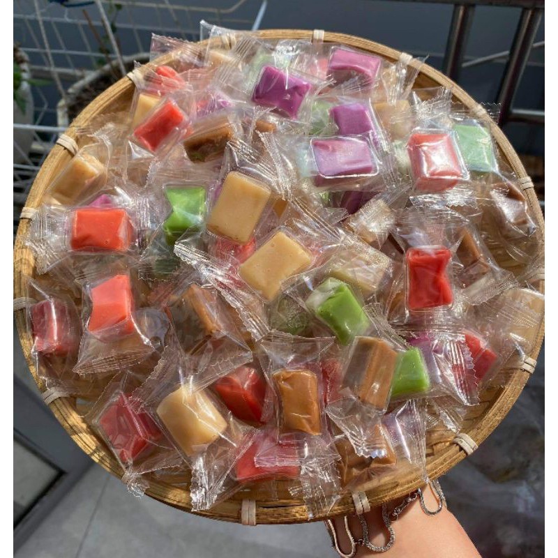 500gr kẹo dừa bến tre mix 9 vị siêu hấp dẫn