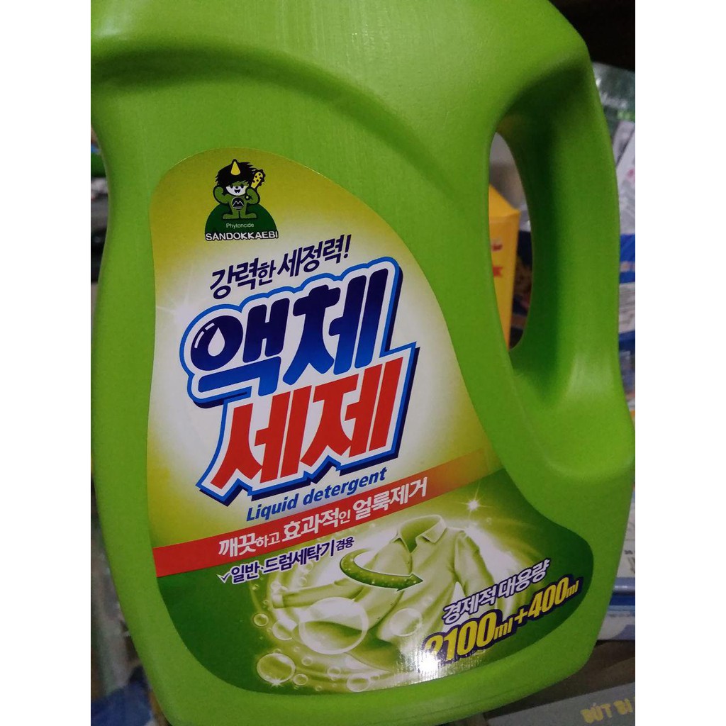 Nước giặt Sandokkaebi 2.5L - Nhập khẩu Hàn Quốc