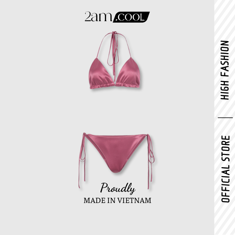 Bikini 2 mảnh đi biển sexy vải phi bóng mát mẻ 2am