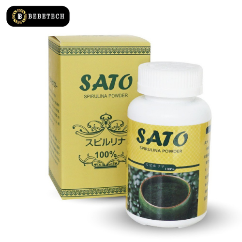 TẢO XOẮN SATO Nhật Bản dạng BỘT. Lọ 100gr hàng công ty