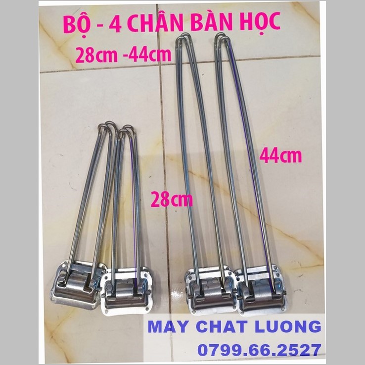 4 chân bàn học sinh dẹp 28cm , 44cm chân bàn gấp thông minh