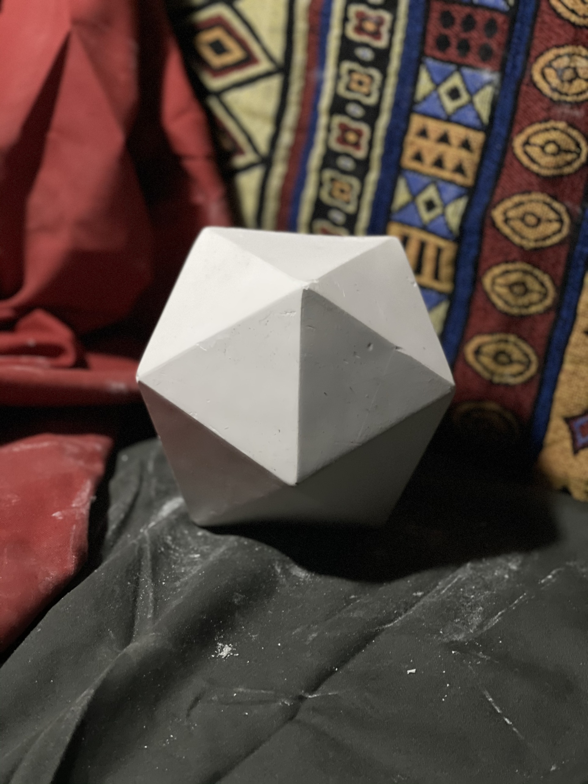 Tượng thạch cao. Tượng thạch cao ôn thi khối V-H. Khối tròn phạt mảng tam giác