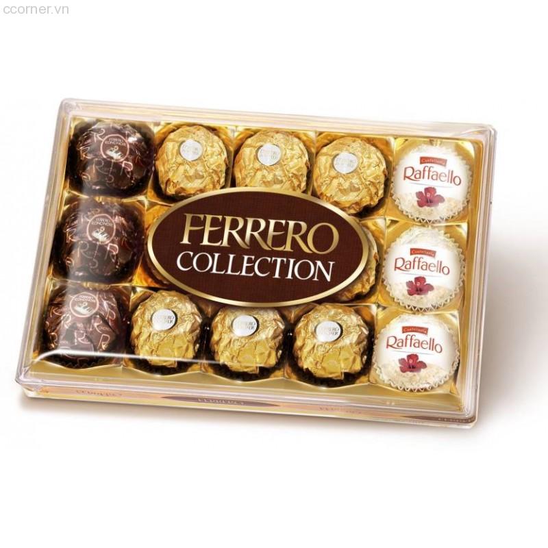 Date 05/25 Socola Ferrero Rocher 15 viên - mix 3 màu Đức