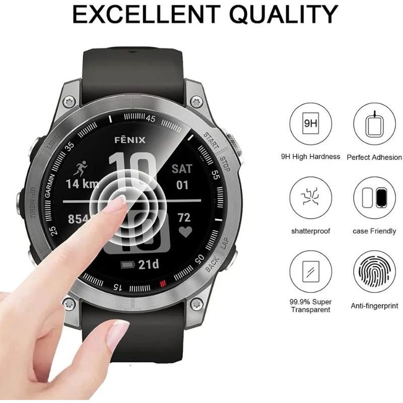 Cường lực màn hình 3D Cạnh Cong Full mặt kính cho Garmin Forerunner 265 / 265S