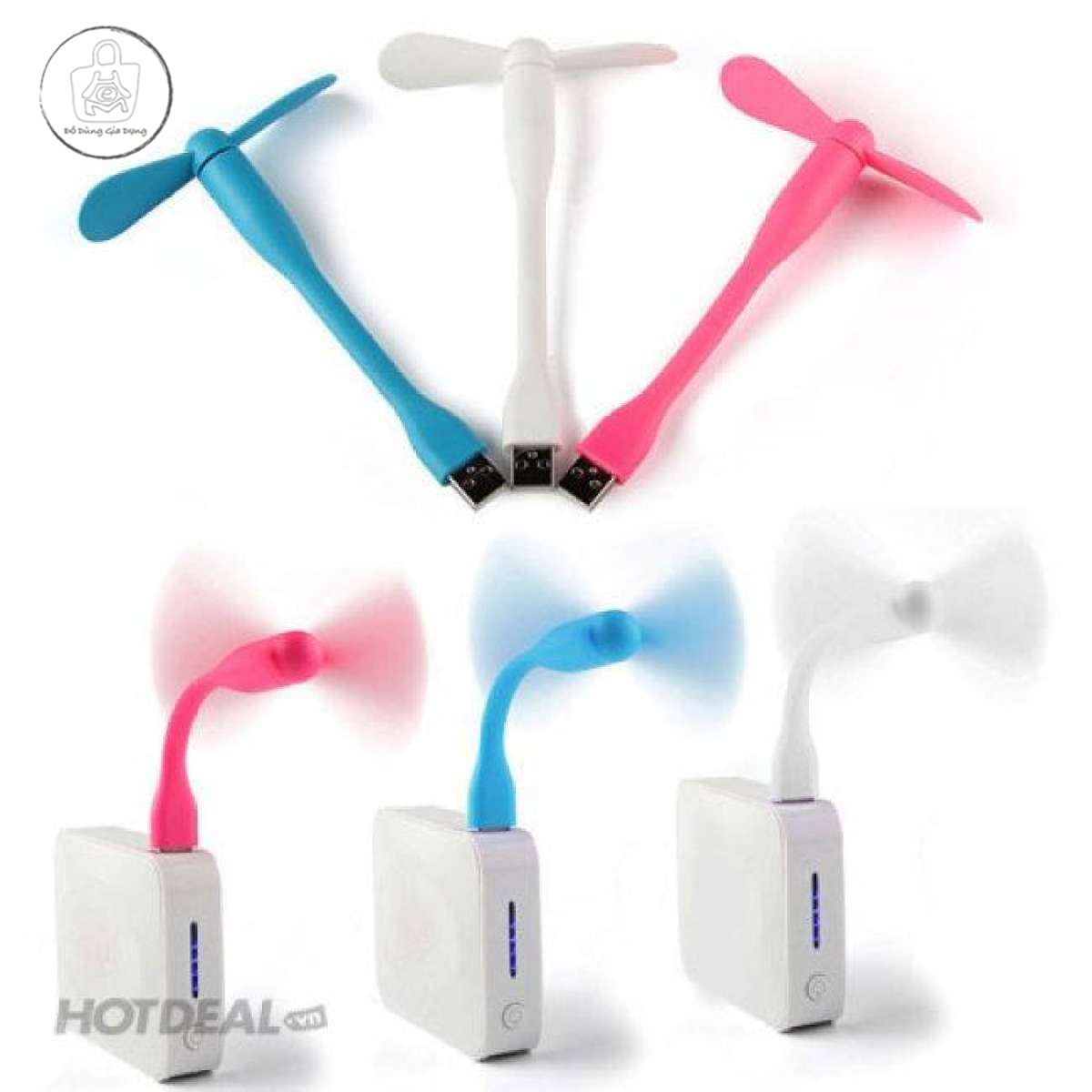 Quạt mini 2 cánh dùng nguồn usb