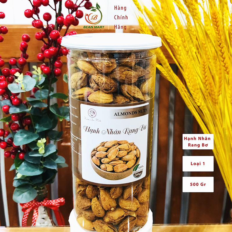 500gr hạnh nhân rang bơ hàng cao cấp - hạnh nhân rang bơ vỏ mỏng