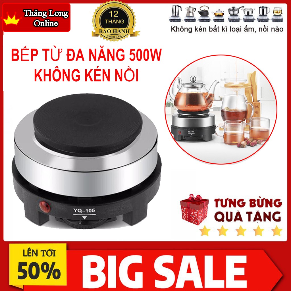 Bếp Điện Mini 500W Model CNZIDEL Không Kén Nồi,Đun Sôi Siêu Nhanh, An Toàn Khi Sử Dụng