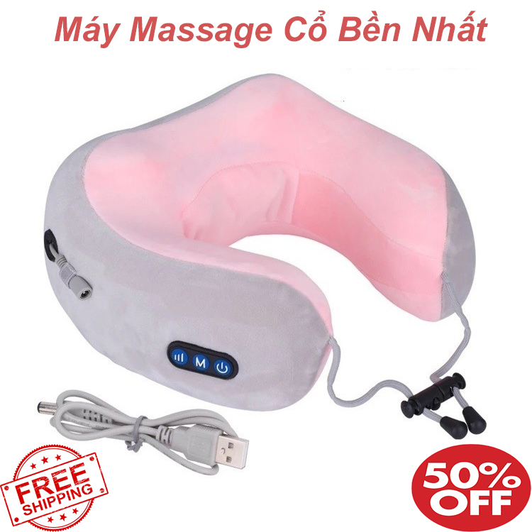 [HCM]Gối Massage Chứ U-Gối Massage  Cổ Vai Gáy Hồng Ngoại Nạp Sạc Pin Nhanh Chóng Hoặc Sử Dụng Trực Tiếp An ToànTiện Lợi-Bảo Hành 12 Tháng.