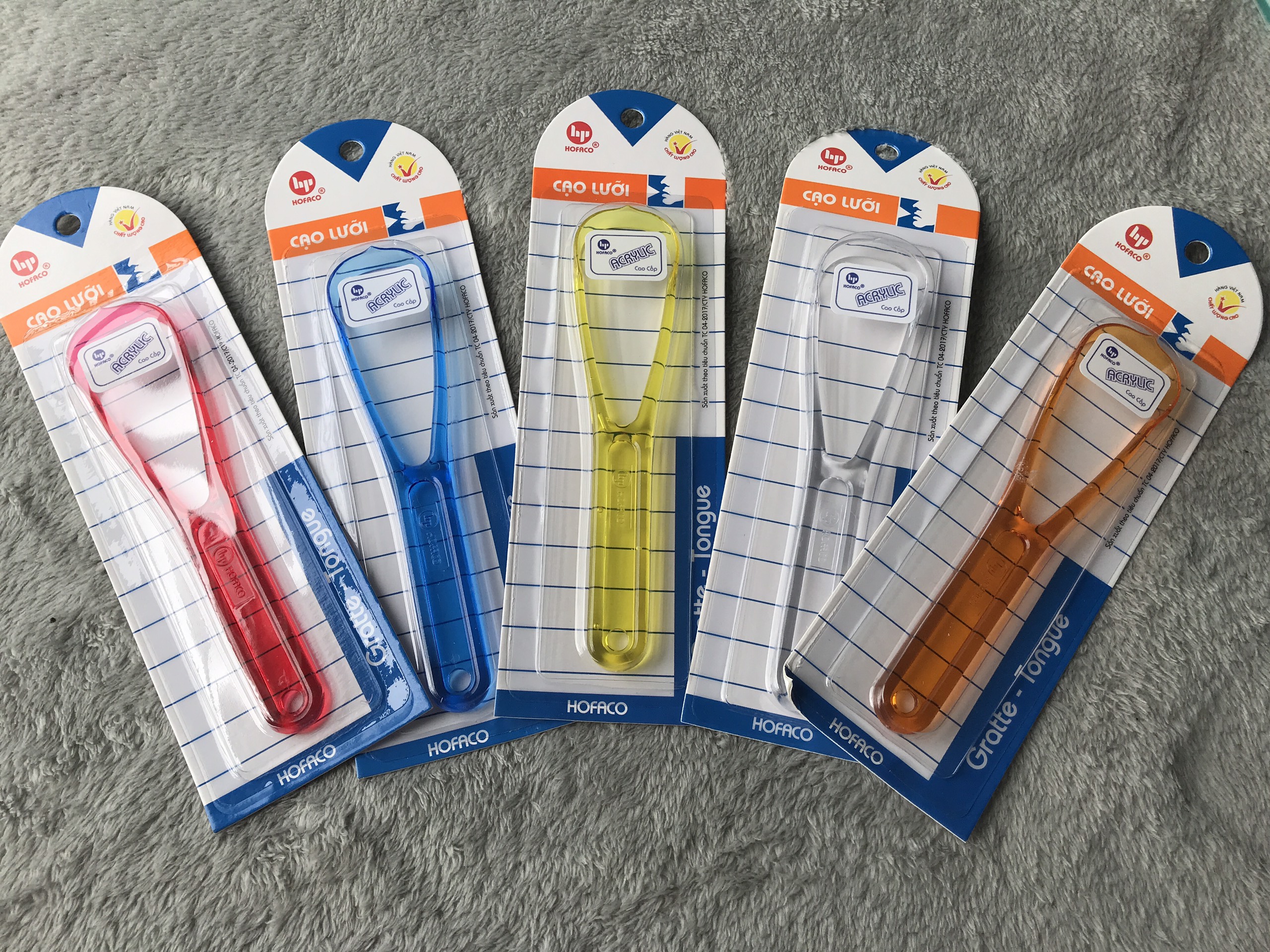 [HCM]Dụng Cụ Cạo Lưỡi Que Làm Sạch Lưỡi Thông Minh Hiện Đại Tái Sử Dụng Nhiều Lần Hofaco