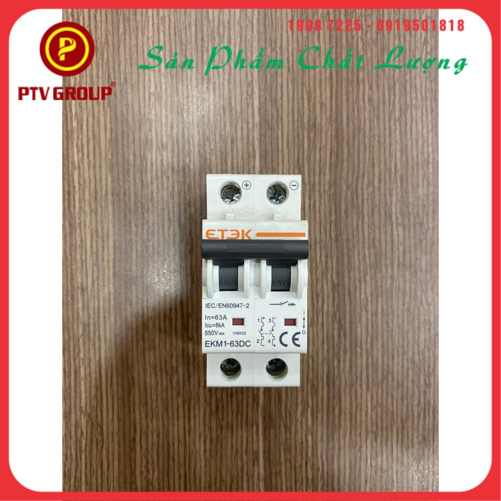 Cb dc 500vdc chuyên dụng solar etek 16a 25a 32a 63a