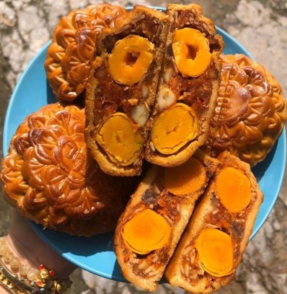 [Date mới] Bánh trung thu Thập Cẩm XÁ XÍU  (2 trứng 200gram) Tân Dân Lợi