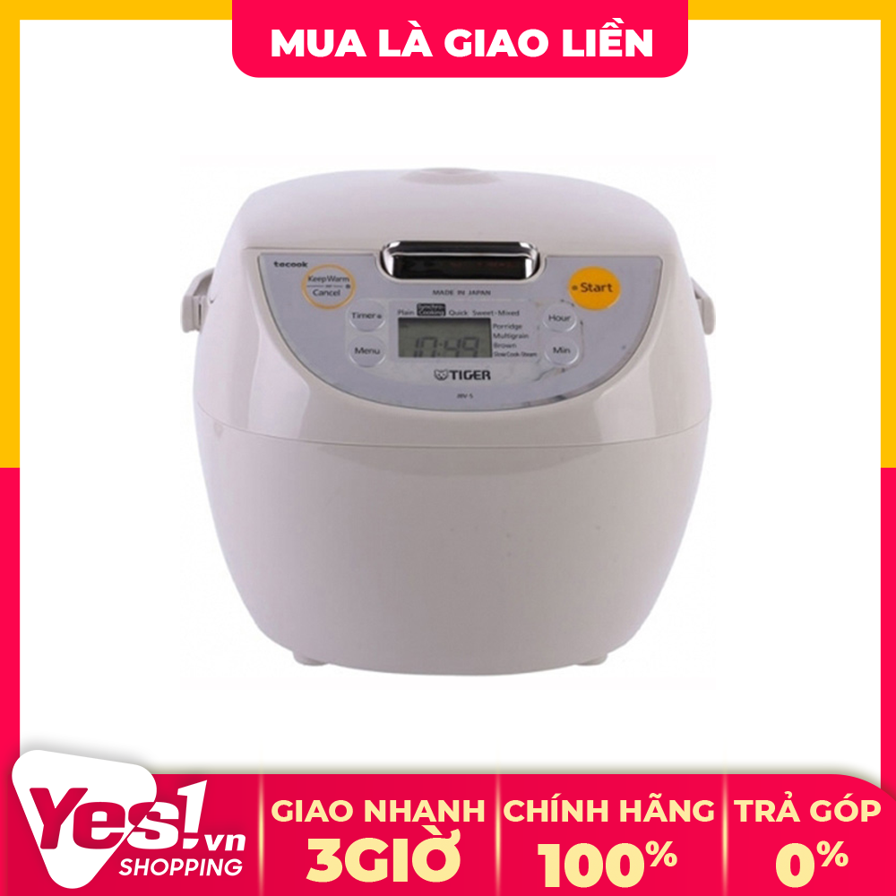 Nồi cơm điện tử tiger 1 lít jbv-s10w - bảo hành chính hãng - voucher 10% lên đến 800k
