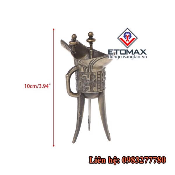 Bộ 6 ly rượu đồng 3 chân thời cổ Trung Quốc -Hàng Loại 1 Bộ 6 ly rượu đồng 3 chân thời cổ Trung Quốc -Hàng Loại 1