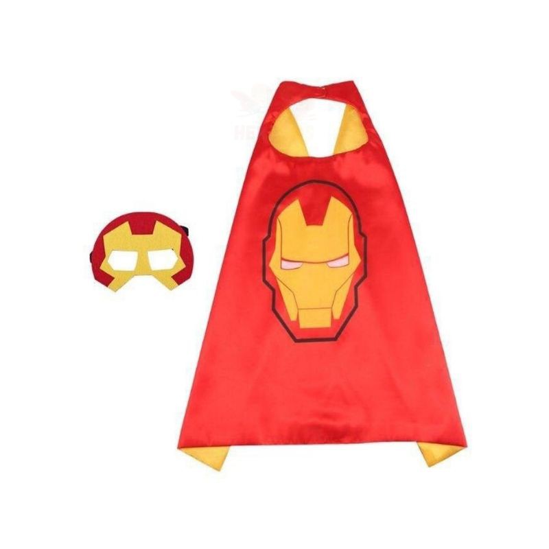Áo Choàng Người Sắt  Kèm Mặt Nạ Dành Cho Bé Trai