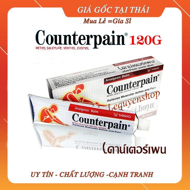 [HCM]Dầu xoa bóp xương khớp Dầu xoa bóp Couterpain hot Thái Lan  Dầu xoa bóp Couterpain hot Thái Lan 120gr