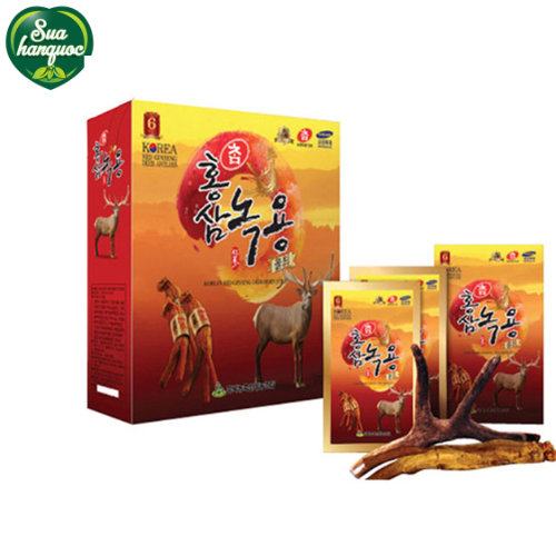 Nước Hồng Sâm Nhung Cao Cấp Hàn Quốc - Hộp 30 gói - Bồi bổ sức khỏe