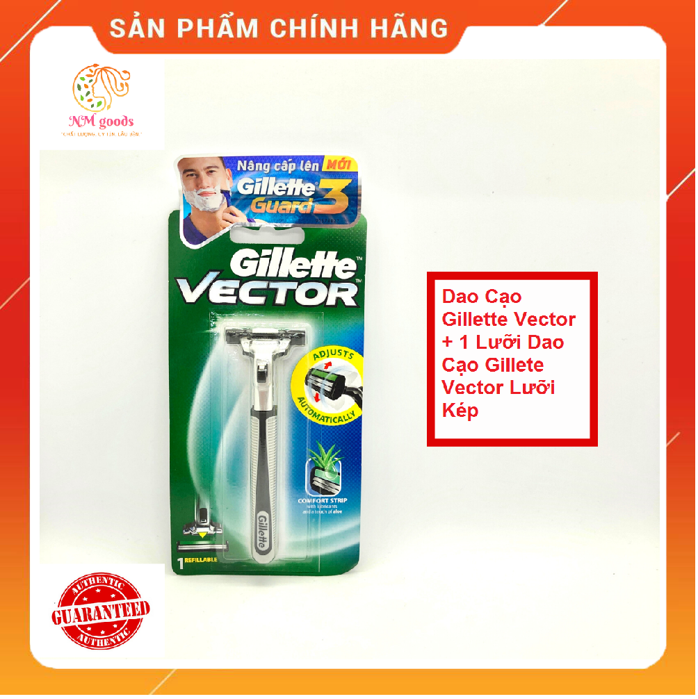 [Rẻ vô địch] [Ảnh thật] [Chính hãng] [Có sẵn] Dao Gillette vector ( Lưỡi Kép)