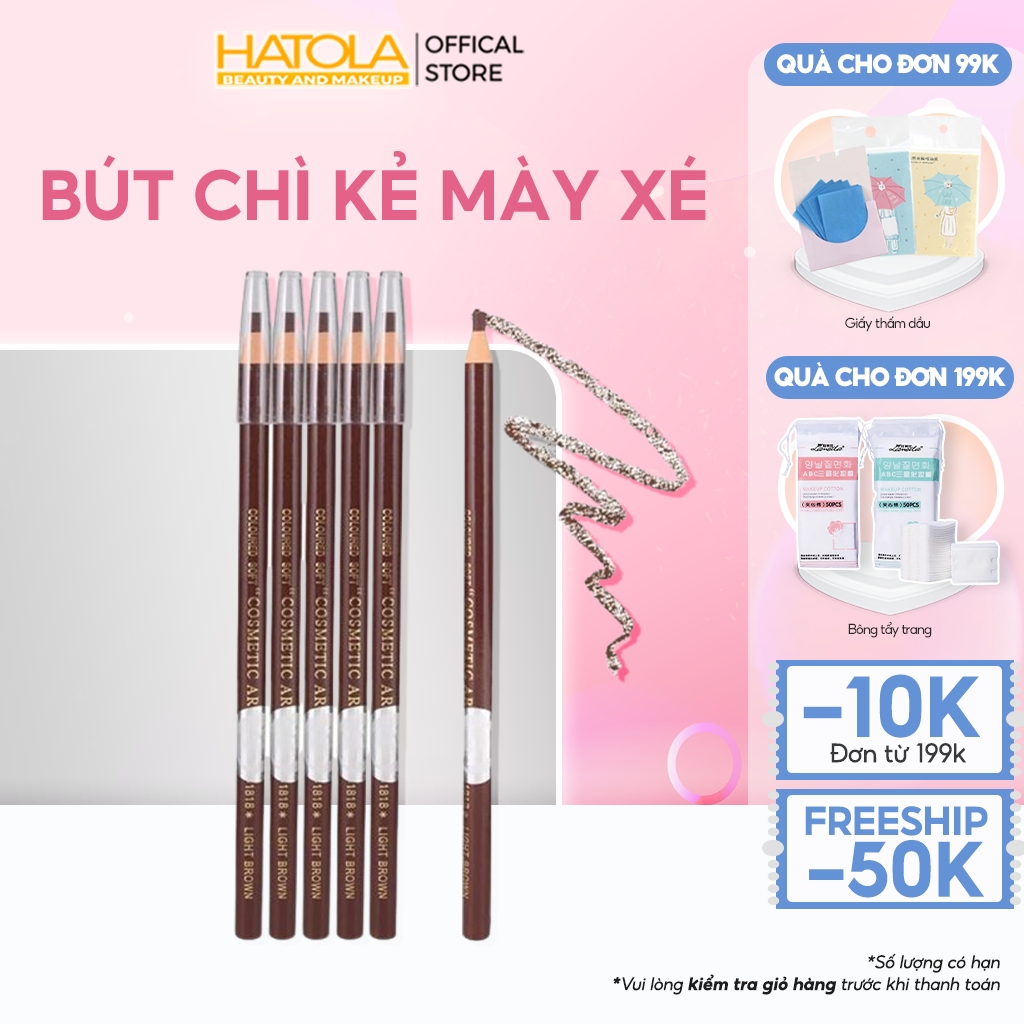 Bút chì xé kẻ mày không thấm nước chì kẻ mày HATOLA