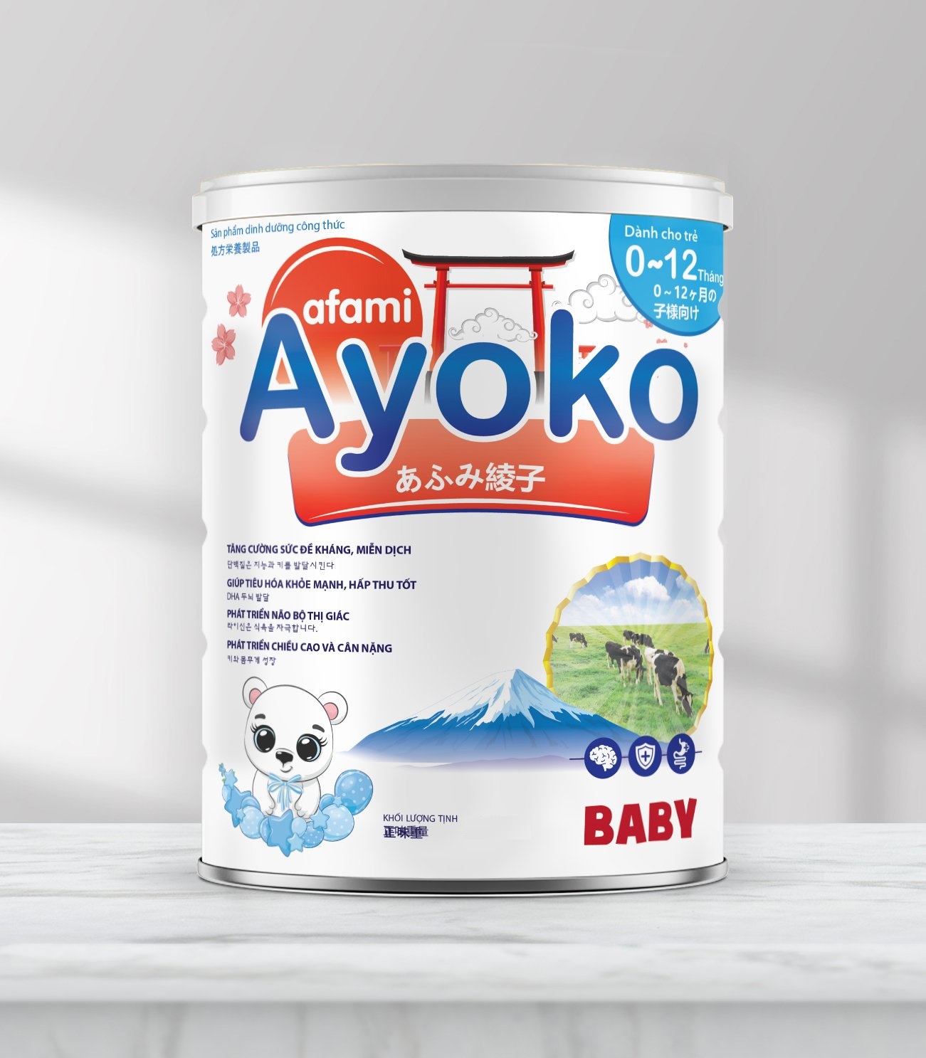 Sữa bột Ayoko Afami Baby 0-12 tháng  Dinh dưỡng đến từ Nhật Bản