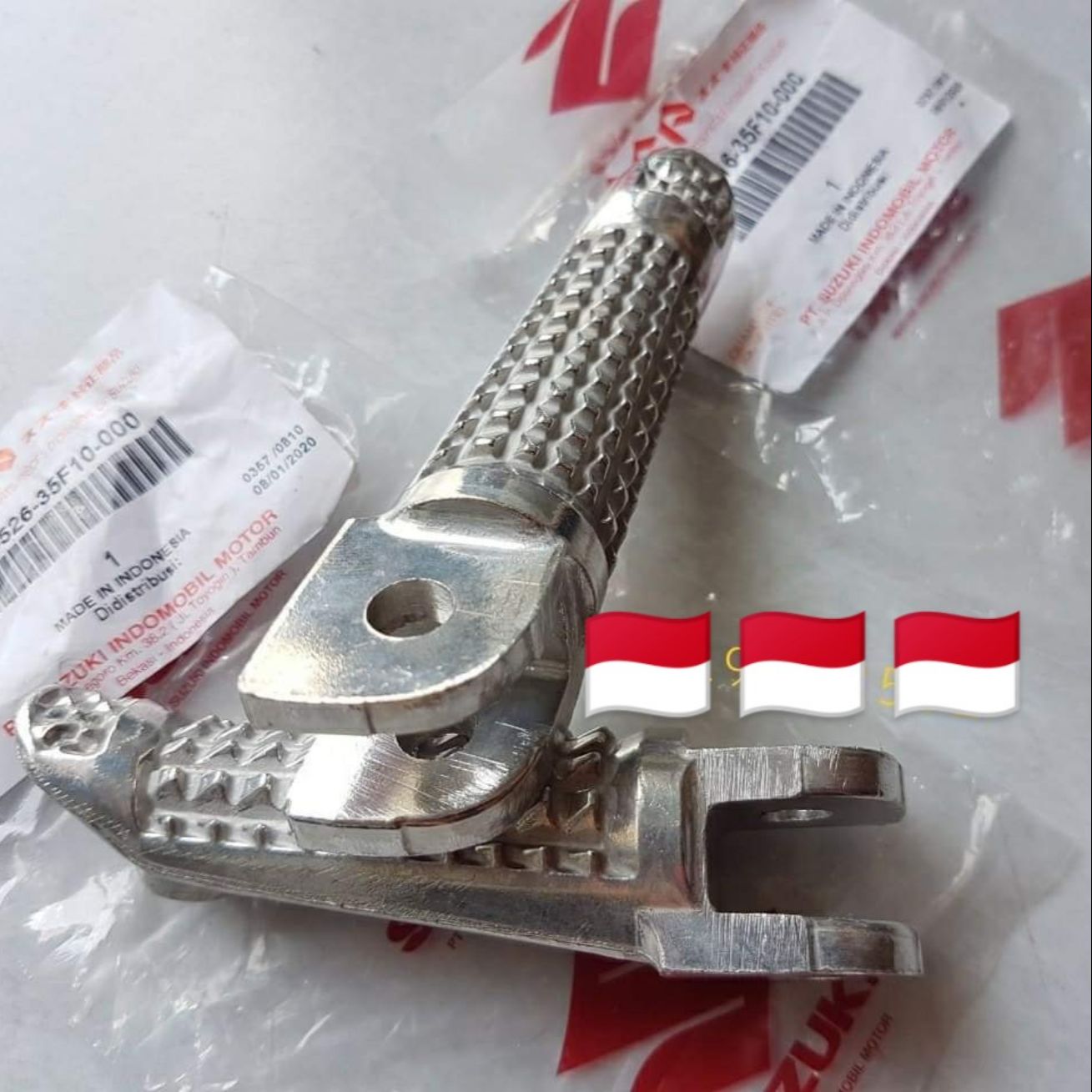 Cục nhôm gát chân trước Satria Fi(1bên)