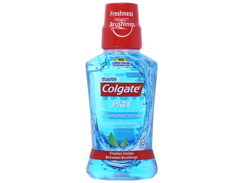 Nước Súc Miêng Colgate Plax Peppermint Fresh Chai 250ml