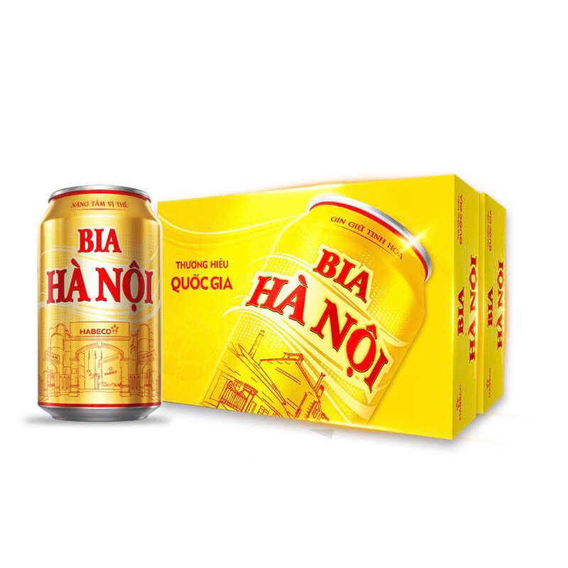 Lốc 6 lon Bia Hà Nội / Bia 333/ Bia Sài Gòn - HABECO (330ml/ lon) - Shop THU QUÂN