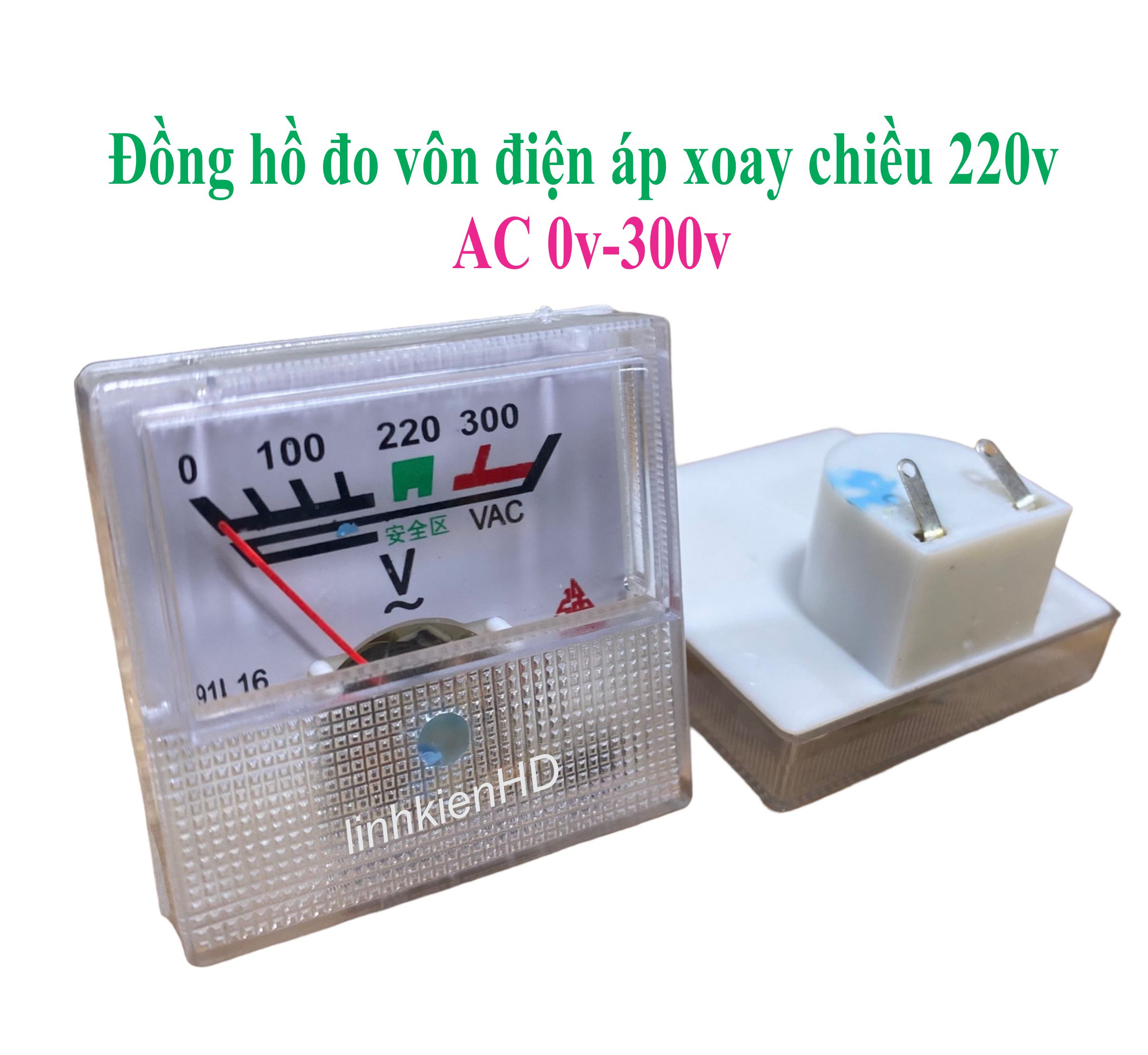 Đồng hồ đo vôn kế xoay chiều 220v loại nhỏ