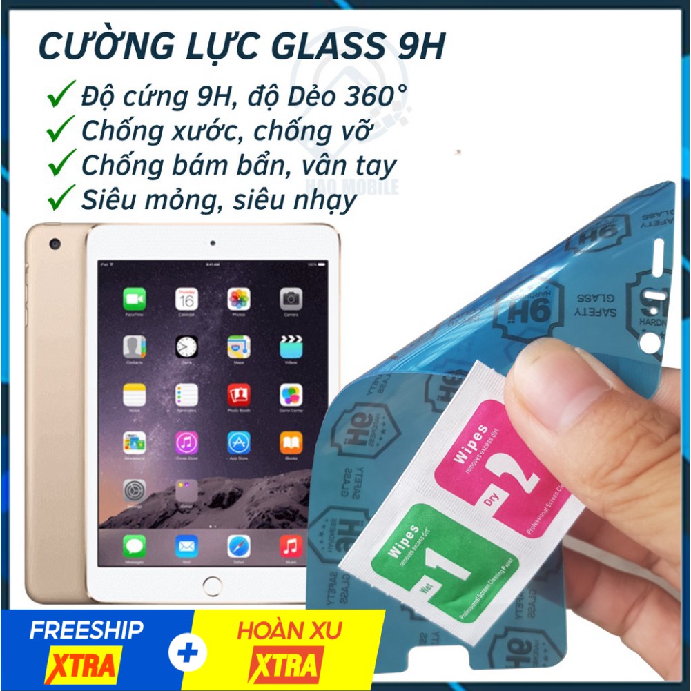 Dán cường lực dẻo nano 9H iPad Mini 1, mini 2, mini 3, mini 4