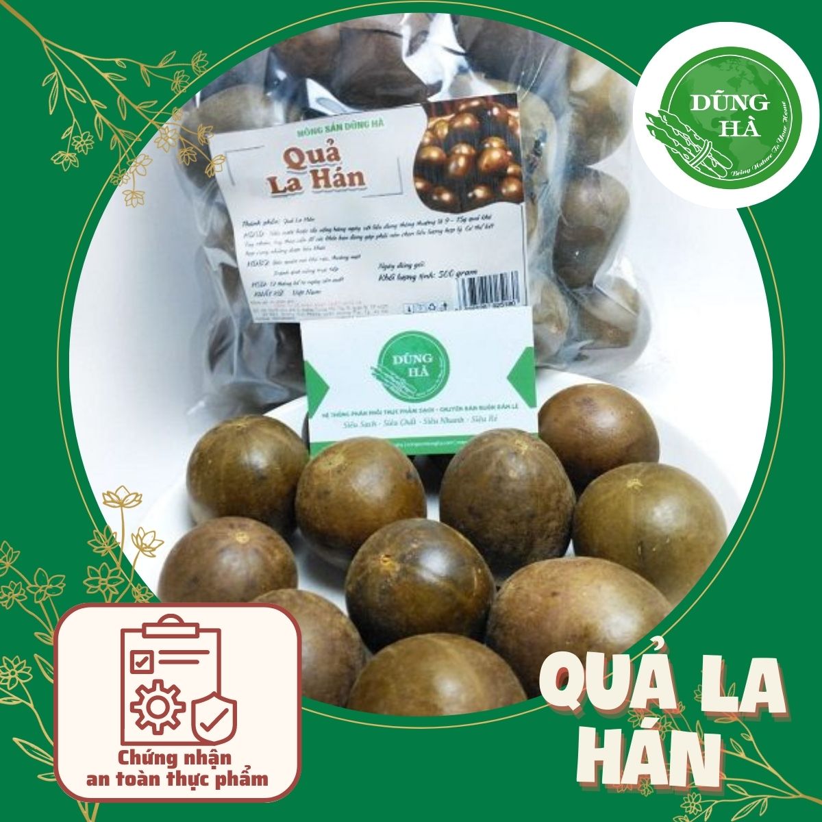 Quả La Hán sấy khô quả to thơm ngon hàng chuẩn Hà Giang đóng gói 1kg