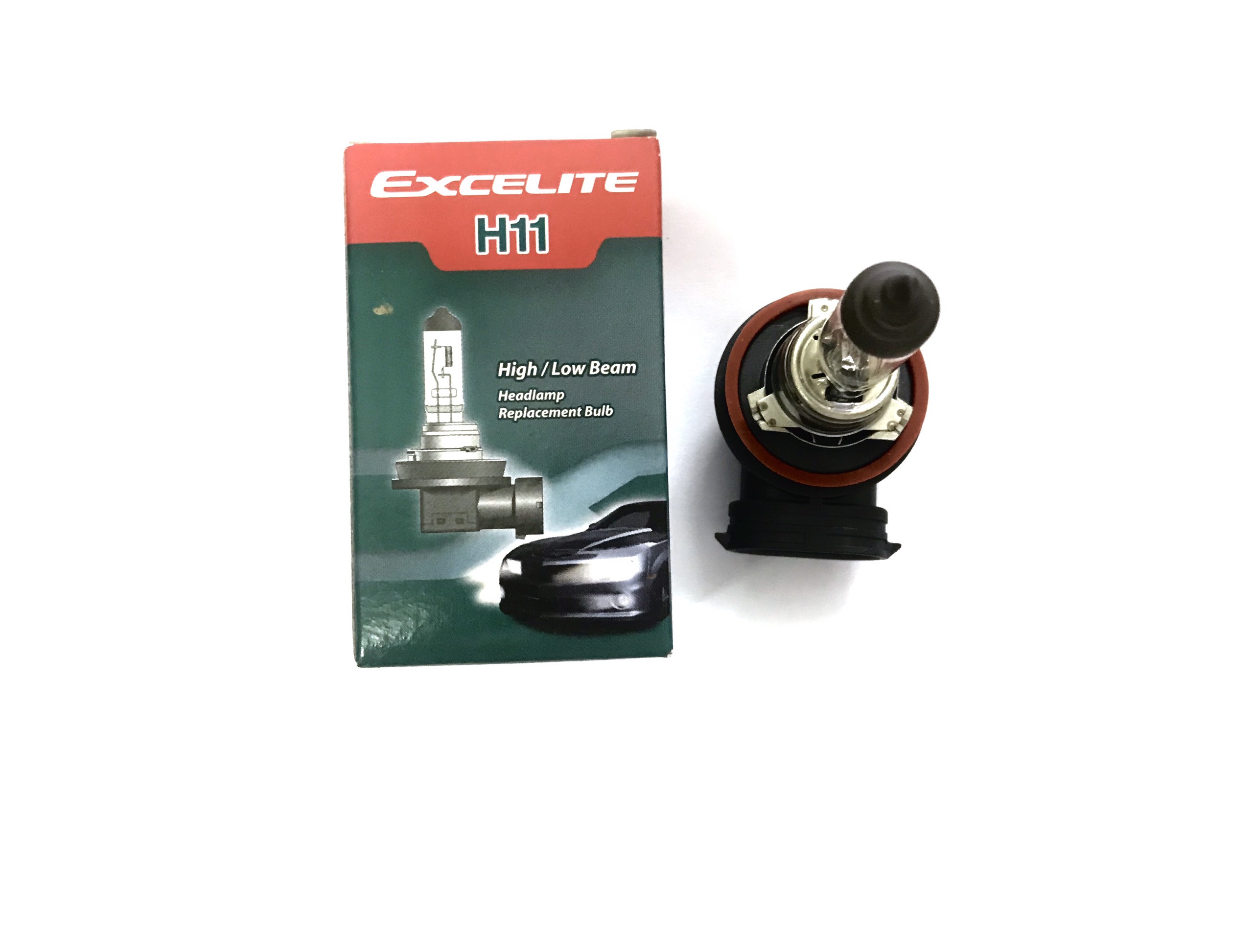 Bóng đèn H11 12v 55w, Bóng đèn Excelite cho ô tô, Bóng đèn halogen Excelite chính hãng Hàn Quốc