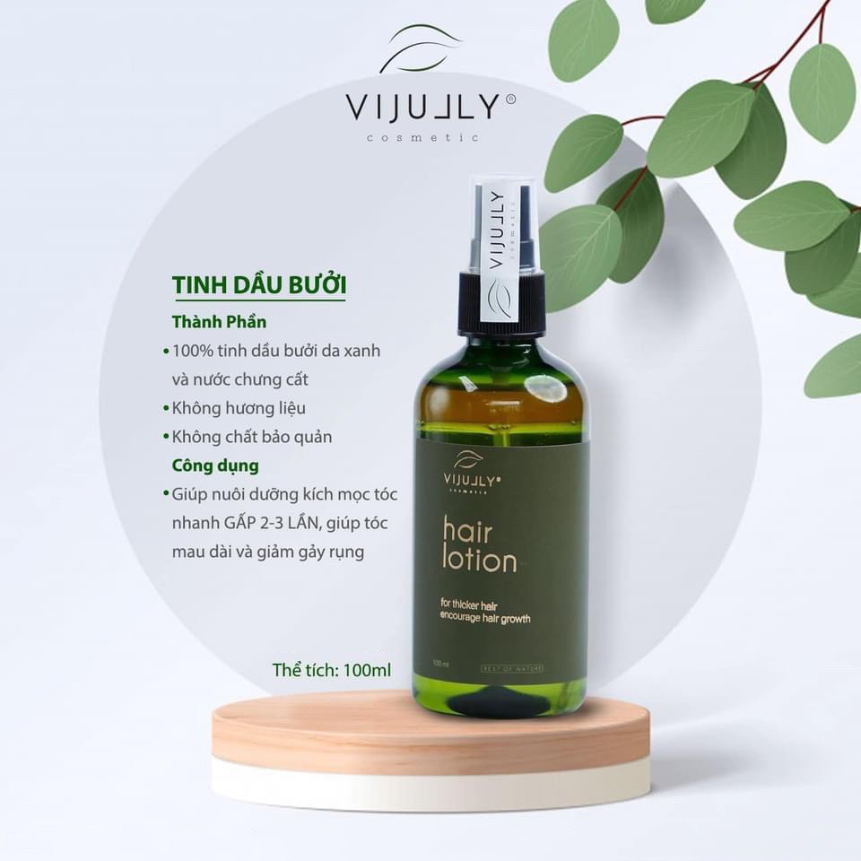 Tinh dầu bưởi xịt tóc Vi Jully Kích thích mọc tóc con 100ml