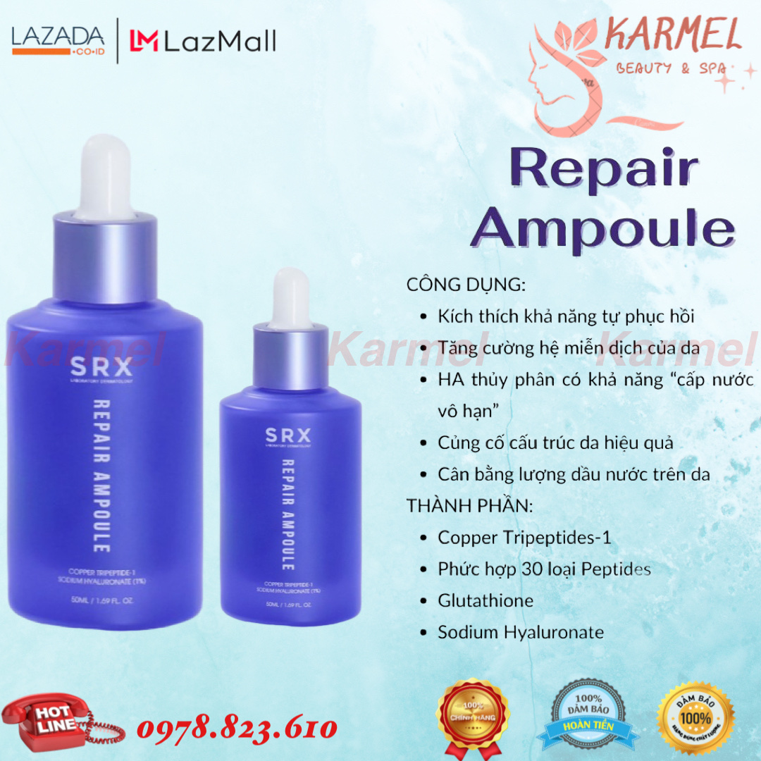 Serum cấp ẩm – phục hồi SRX ɾepair Ampoule 50ml - Karmel Chính hãng