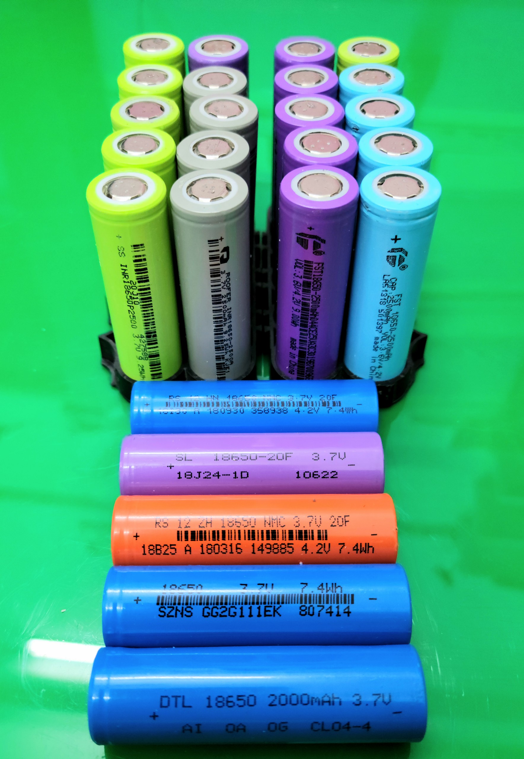 Pin 18650 dung lượng chuẩn 2000mah 3.7v like new dòng xả 10a dùng cho quạt mini,đèn pin,tông đơ,sạc dự phòng