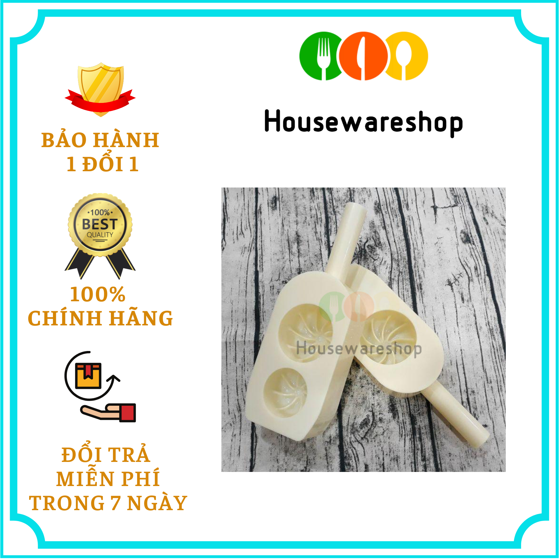 Bộ 2 khuôn làm bánh bao 1 bánh và 2 bánh Dragon