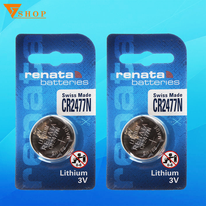 2 viên pin cr2477n renata 3v, pin lithium cr2477