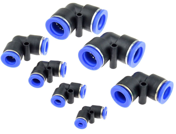 10 Co nối nhựa chữ L ống hơi 4-6-8mm