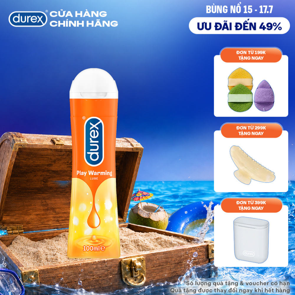 [CHỈ 15-17/07 | MUA LÀ CÓ QUÀ] Gel bôi trơn Durex Warming 100ml/chai