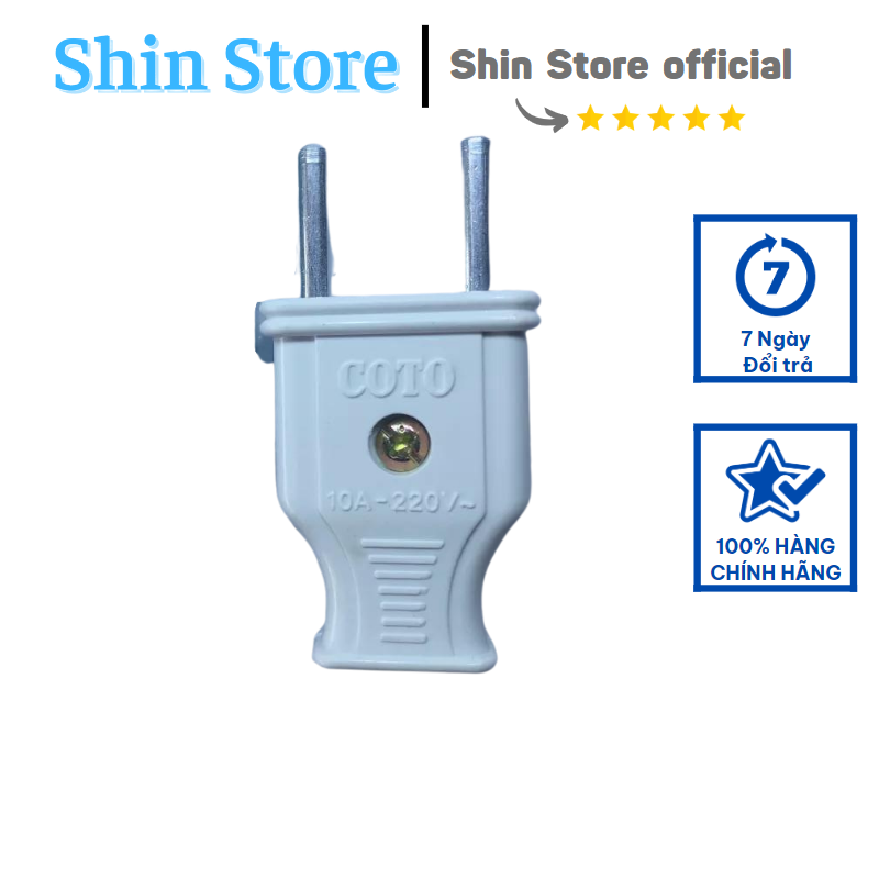 Chuôi cắm điện coto 2 chấu -shinstore