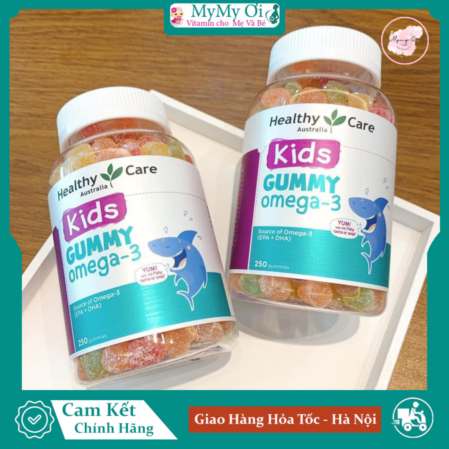 Kẹo Dẻo Healthy Care Kids Gumy Omega 3 - Úc