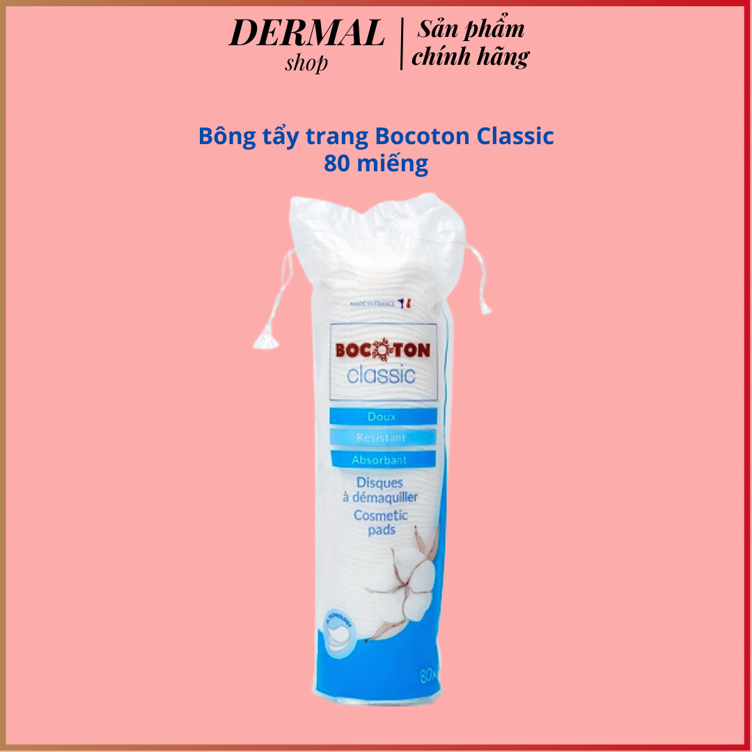 Bông tẩy trang Bocoton Pháp 80 miếng