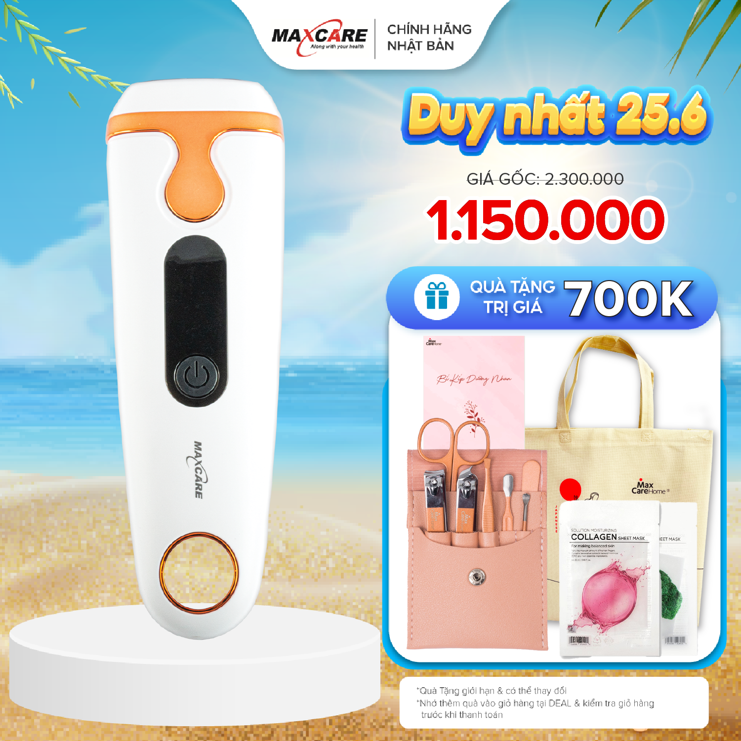 Máy triệt lông da cá nhân IPL Maxcare M1